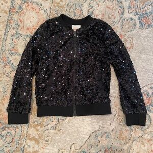 Cat & Jack Black Sequin Jacket
